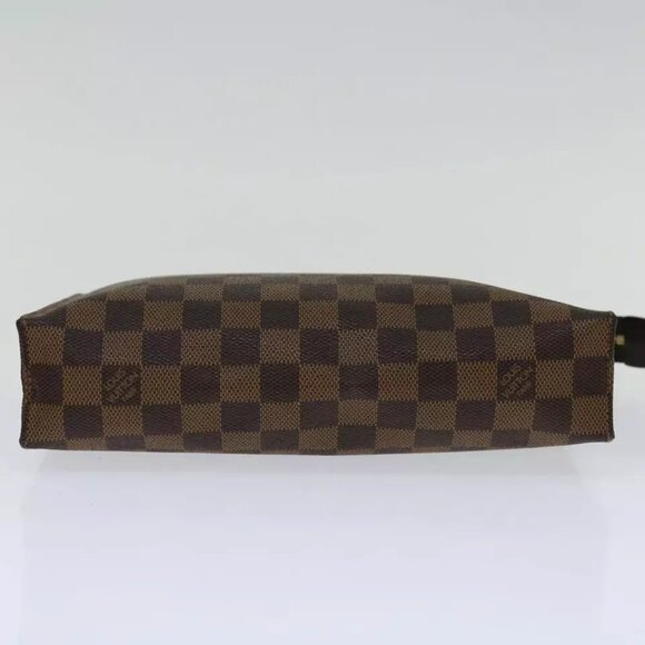 LOUIS VUITTON Damier Ebene Poche Toilette 26 Pouch N47543 LV Auth - Picture 7 of 16